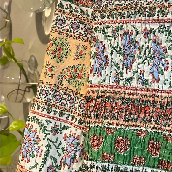 Zara Multicolor Floral Off-Shoulder Blouse - Picture 7 of 7